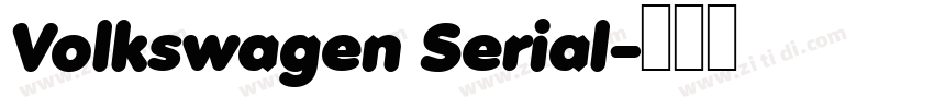 Volkswagen Serial字体转换